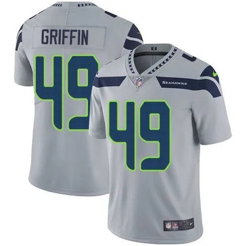 Men Seattle Seahawks #49 Shaquem Griffin Nike Grey Vapor Limited NFL Jersey->seattle seahawks->NFL Jersey